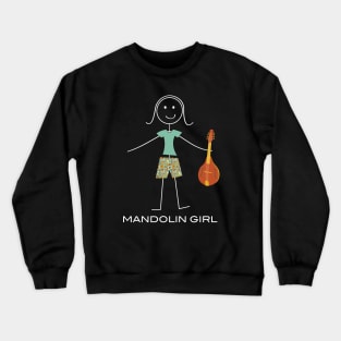 Funny Womens Mandolin Guitar Crewneck Sweatshirt